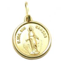 Medalha de N.Sra.das Graas em ouro 18k - 2MEO0294